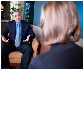 Image of Client and Therapjist in session. Client using hand gestures. Image of Client and Therapjist in session. Client using hand gestures.