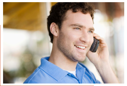 Man on cell phone