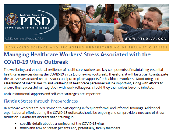 Image of PDF: Managing Stress Associated with the COVID-19 Virus Outbreak