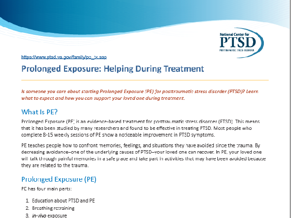 Exposición Prolongada: ayudando durante el tratamiento