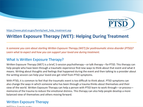 Image of PDF: Written Exposure Therapy