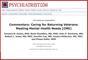 Caring for Returning Veterans