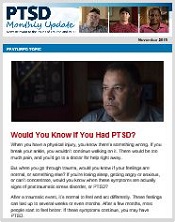 PTSD Monthly Update newsletter