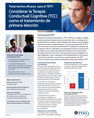 Effective Treatments for PTSD: Cognitive Behavioral Therapy