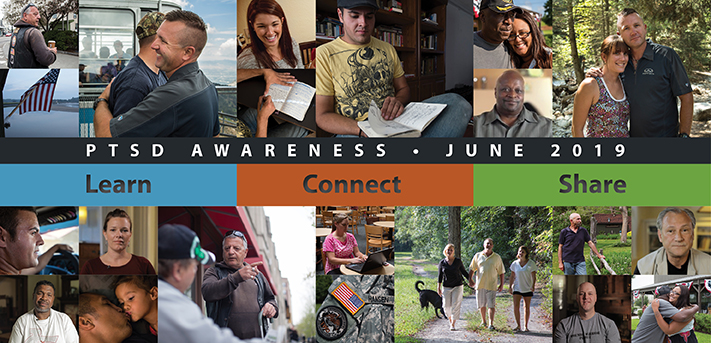 Learn. Connect. Share. Raise PTSD Awareness, June
